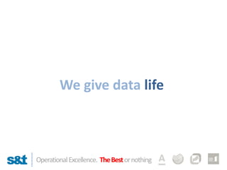 We give data life 
Operational Excellence. TheBestor nothing 