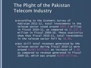 Opex reduction in telecom industry qarib kazmi