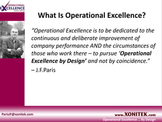 Operational Excellence Society Introductions | PPT