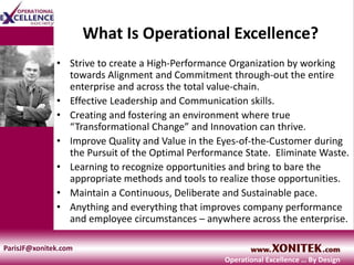 Operational Excellence Society Introductions | PPT