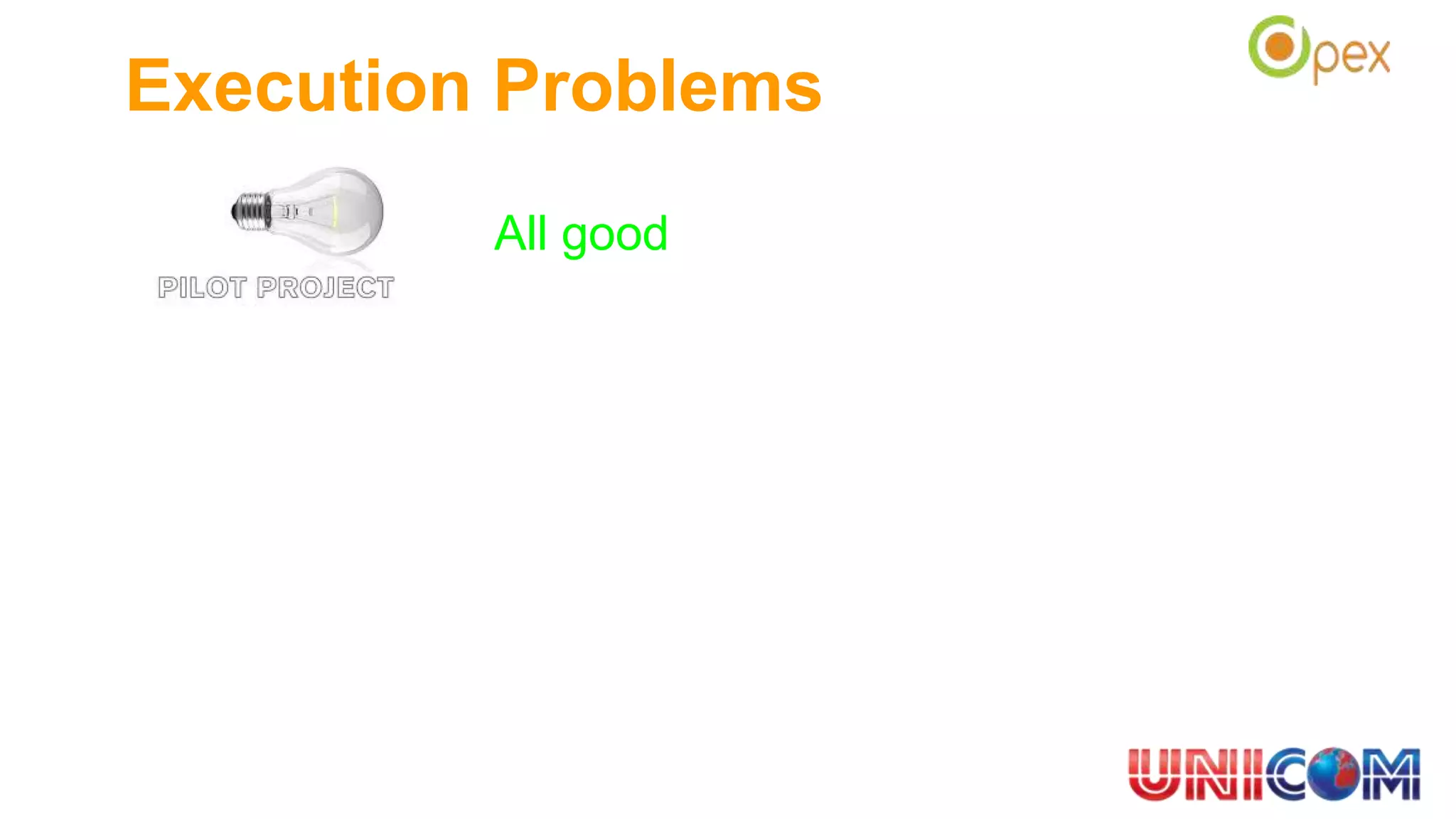 Execution Problems
All good
 