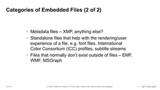 Embedded Metadata Embedded Files: Risks, Challenges and Options | PDF