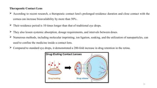 Ophthalmic drug delivery systems- types and challenges.pptx