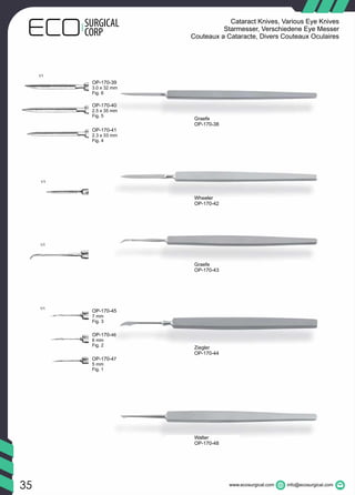 Ophthalmic Eye Instruments Catalog | PDF