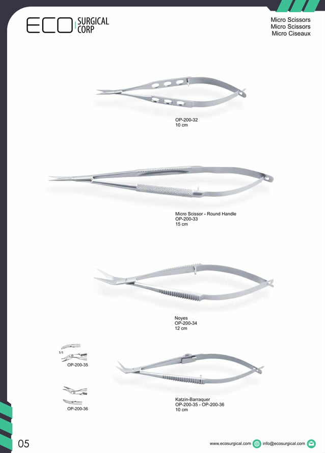 Ophthalmic Eye Instruments Catalog PDF Eye and Vision Conditions