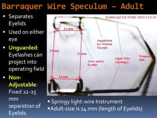 Springy Instrument Ophthalmic Surgery Instruments – Applications and Mechanics - Dr Sanjoy ...