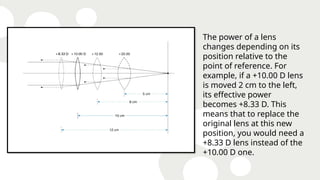 Ophthalmic lens power and form presentation | PPTX