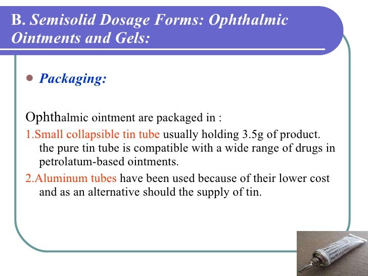 examples gels of colloid Ophthalmic preparations