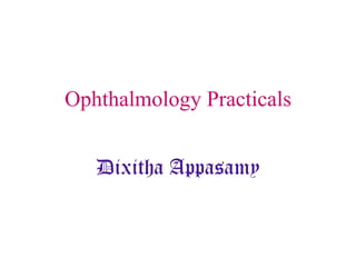 Ophthalmology Practicals for university 1 | PDF