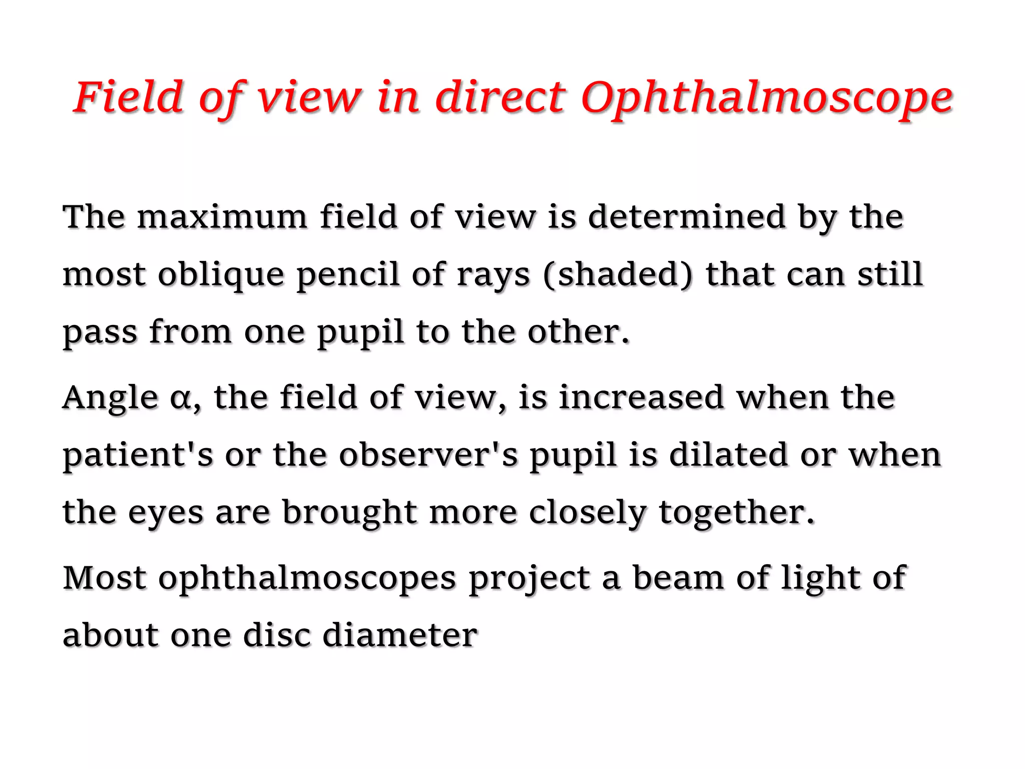 Ophthalmoscope direct and indirect | PPTX