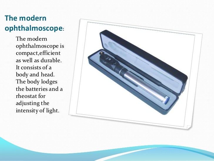 Ophthalmoscopic examination