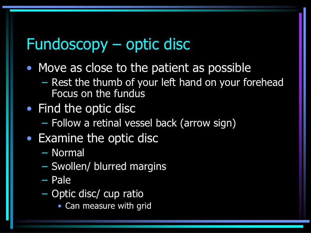 Ophthalmoscopic slides