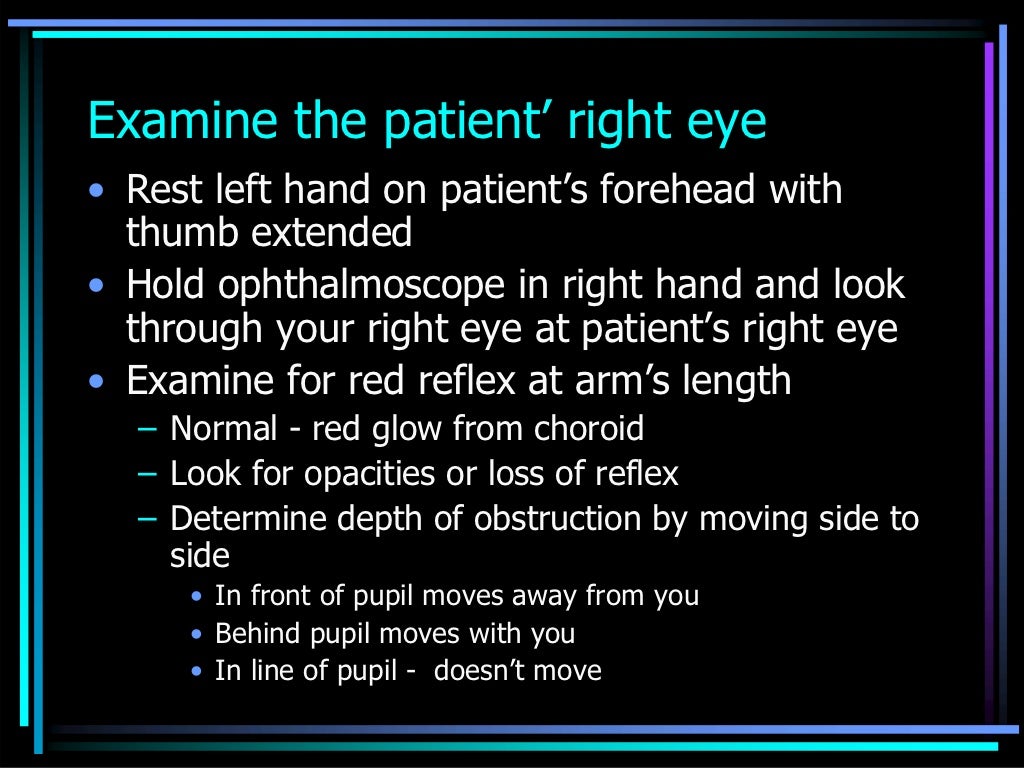 Ophthalmoscopic slides