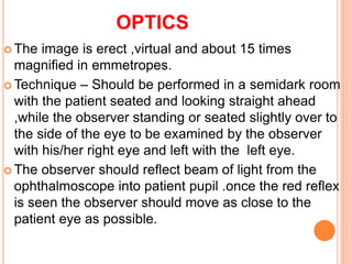 Ophthalmoscopy | PPTX