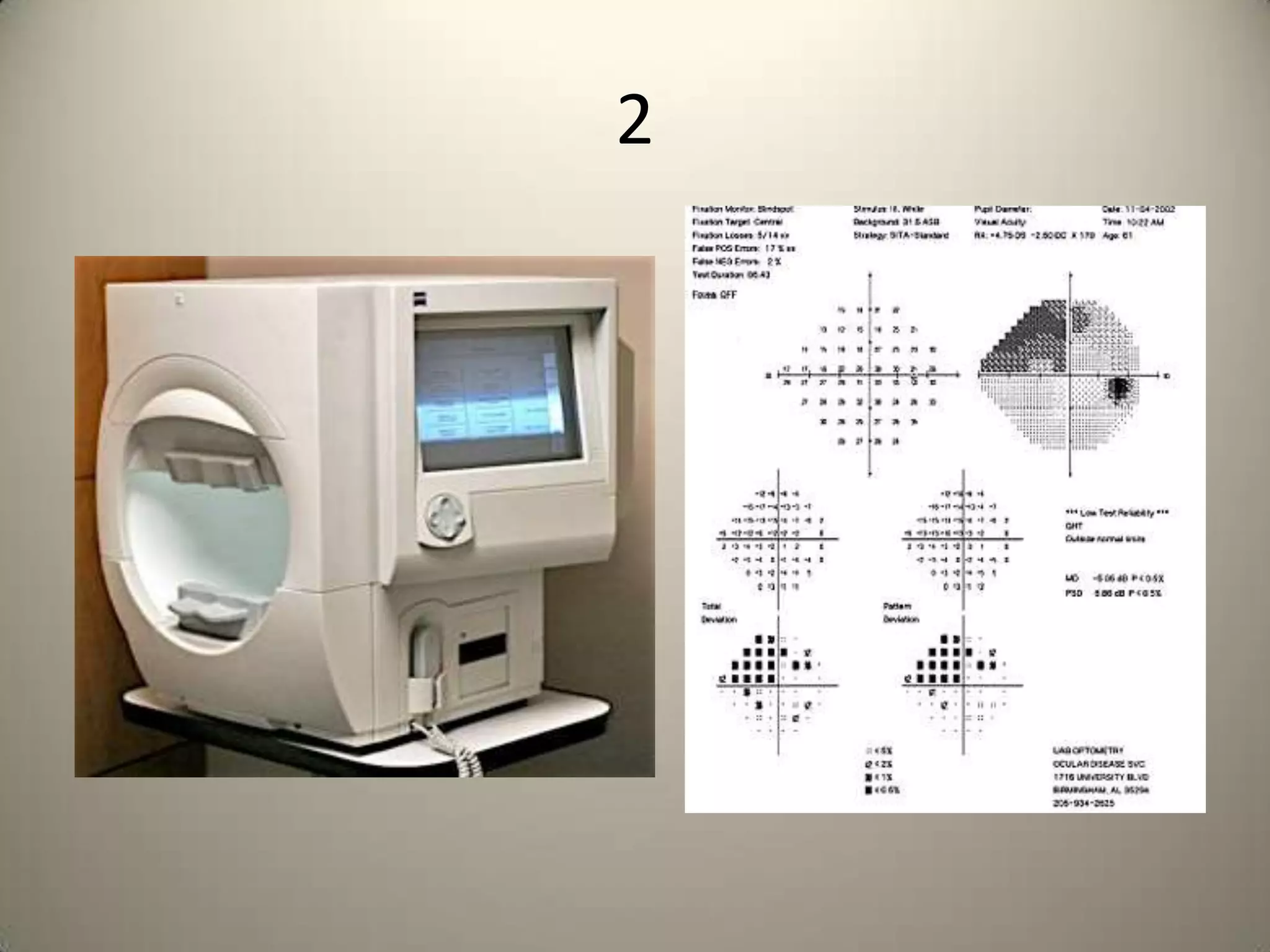 ROUND 6 :INVESTIGATIONSEach question is an Equipment used in Ophthalmic Evaluation .Identification gets 10 points Indication gets 10 points TOTAL                    20 POINTSOn passing each carries 5
