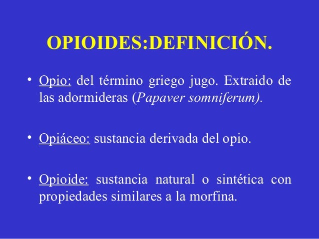 Opiaceos mayores hidromorfona