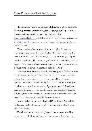 Opie photoshop task evaluation