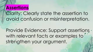 Assertation Definition Understanding Opinions, Assertions, and Claims: Types and Examples in ...