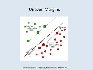 Uneven Margins




Sentment Analysis Symposium, San Francisco, October 2012
 