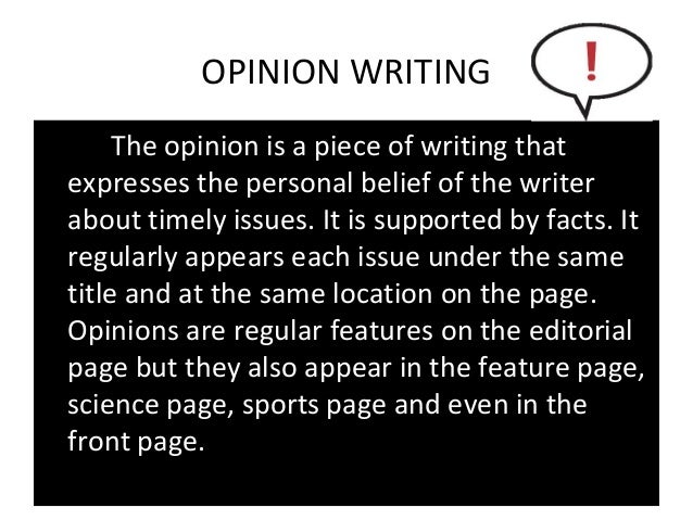 opinion essay vs editorial