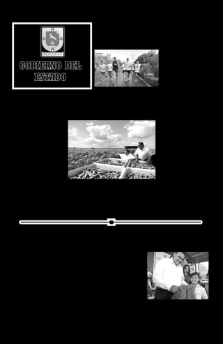 OPINIÓN DE YUCATÁN
                                                                                                                                         El Gobernador Rolando Zapata
                                                                        Participa el Gobernador                                      Bello participó en la Carrera contra
                                                                                                                                     la Diabetes, evento que se realizó

                                                                          en carrera altruista
                                                                                                                                     por primera vez en la entidad, con
                                                                                                                                     el propósito de recaudar fondos
                                                                                                                                     destinados al tratamiento de personas
                                                                           contra la diabetes                                        con este padecimiento.
                                                                                                                                         En la convivencia familiar se dieron
                                                                                                                                     cita más de mil corredores, incluyendo
                                                                                                                                     a Rolando Zapata quien participó con el
                                                                                                                                     número 468, en la especialidad de 10
                                                                                                                                     kilómetros, distancia que recorrió en un


     GOBIERNO DEL
                                                                                                                                     tiempo de 58.34 minutos, saliendo del
                                                                                                                                     Parque de Las Américas.
                                                                                                                                         El Gobernador realizó el disparo


        ESTADO
                                                                                                                                     de salida para los corredores de los 10
                                                                                                                                     kilómetros, para luego integrarse al
                                                                                                                                     contingente. Enrique Cerón Viana, con
                                                                                                                                     un tiempo de 35.03 minutos, fue el
                                                                                                                                     vencedor en dicha prueba.



     Impulsan plan para incrementar
    la producción de soya en Yucatán
  El Gobierno de Yucatán y el INIFAP                                                                                            cosecha del ciclo primavera-verano, en unas
                                                                                                                                de las mil 200 hectáreas sembradas de esta
  realizan esfuerzos para obtener 80                                                                                            leguminosa y supervisó el primer embarque
  toneladas de semilla certificada                                                                                              de las dos mil 40 toneladas que se obtienen
  de la leguminosa a la mitad de su                                                                                             de esa superficie, que ya se comercializa con
  costo comercial.                                                                                                              la empresa avícola Crío por un valor superior
                                                                                                                                de 14 millones de pesos.
    A fin de incrementar y mejorar la
producción de soya, el Gobierno de Yucatán y                                                                                        En el Centro de Acopio de la Unión de
el INIFAP trabajan en un plan para la obtención                                                                                 Ejidos Agropecuarios e Industriales del
de 80 toneladas de semilla certificada de esa                                                                                   Cono Sur y ante productores agrícolas, el
leguminosa a la mitad de su valor comercial,                                                                                    mandatario señaló que a menos de 50 días
lo que permitirá alcanzar el próximo año una                                                                                    del inicio de su administración el desarrollo
cosecha estimada en tres mil hectáreas con                                                                                      de este plan para la obtención de la semilla
una derrama económica aproximada de 21                                                                                          certificada es una muestra de que ya se están
millones de pesos.                                                                                                              dando pasos concretos para hacer que el
                                                                                                                                campo yucateco produzca más y el esfuerzo
    Durante una gira de trabajo dominical                                                                                       que los campesinos hacen todos los días
del Gobernador Rolando Zapata Bello por                                                                                         se vea bien retribuido con una adecuada
el Cono Sur del estado, el secretario de                                                                                        comercialización.
Fomento Agropecuario y Pesquero, Felipe                    yucatecas.
Cervera Hernández, informó que en este proyecto se                                                                                 “Estamos comprometidos a apoyar al
invierten recursos por más de dos millones de pesos,           “Actualmente el costo de tonelada de semilla            agro yucateco para producir más y vender mejor,
que también servirán para la capacitación de los           certificada es de 25 mil pesos, pero con este acuerdo de    porque sabemos que hay una gran oportunidad en
productores y la adquisición de maquinaria.                producción con el Instituto Nacional de Investigaciones     la producción de granos de la entidad, ya que existe
                                                           Forestales, Agrícolas y Pecuarias (INIFAP) será del 50      el mercado local para comercializar el producto, pero
    Al dar detalles de este plan, el funcionario estatal   por ciento, es decir, 12 mil 500 pesos, pero nos dará la    también los mercados nacional e internacional”,
informó que la obtención de las 80 toneladas de            oportunidad de cosechar más y hacerlo más seguido.          puntualizó.
semilla, en su variación Huasteca 200 y 400, comenzará     Además nos permitirá proteger a la industria apícola,
en el mes de enero en Tamaulipas, debido a que las                                                                        En la producción y cosecha de soya del ciclo
                                                           al evitar la siembra de soya transgénica”, aseveró.         primavera-verano en esta región de la entidad se
condiciones climatológicas son las óptimas en ese
estado, y posteriormente serán trasladadas para                De visita por la comisaría tekaxeña de Mesatunich,      involucran 300 agricultores organizados en 23 ejidos,
que a partir de julio próximo se siembren en tierras       el titular del Poder Ejecutivo constató el inicio de la     pertenecientes a la citada Unión.




           Inicia entrega de chamarras a niños
                  por temporada invernal
   Invierten más de cinco millones de pesos                existentes, se crearán nuevos y se impulsarán las obras
   para la atención de los más desprotegidos               que beneficien a la economía de las familias yucatecas
                                                           y mejoren sus condiciones de vida.
    Unos 53 mil niños en edad escolar de 47                    Acompañado de la presidenta del DIF Yucatán,
comunidades en situación de alta marginación y             Sarita Blancarte de Zapata, y de la alcaldesa anfitriona,
que en los últimos años han registrado las más bajas       Flor Acosta Novelo, el titular del Poder Ejecutivo
temperaturas en Yucatán, serán beneficiados durante        anunció que en breve comenzarán en esta localidad
este año con la entrega de chamarras a través del          trabajos de repavimentación de calles, resultado de
Programa de Atención y Cuidado Invernal, que inició        un convenio de colaboración con las autoridades
su aplicación.                                             municipales, entrega de zapatos y huertos de traspatio.
    En la Escuela Primaria “Miguel Hidalgo y Costilla”         “Somos y seguiremos siendo un gobierno austero,
de esta localidad, el Gobernador Rolando Zapata Bello      que ahorra recursos en la forma interna que opera
comenzó con la distribución de las primeras prendas        y los invierte en programas sociales, porque en este
en las que se invirtieron recursos por 5.8 millones de     rubro no debe haber ahorro sino mayor inversión y
pesos, con el propósito de proteger la salud de los        gasto”, puntualizó.
infantes en este época de descenso de temperaturas
a causa de los frentes fríos que llegarán hasta nuestro       El Programa de Atención y Cuidado Invernal, se
estado.                                                    explicó, no sólo busca abrigar a los menores, sino             A nombre de los alumnos beneficiados, Joselyn
                                                           también involucrar a los maestros y padres de familia,      Rodríguez Gamboa, agradeció las chamarras otorgadas,
   Ante alumnos, padres de familia y funcionarios          para que juntos, autoridades escolares, docentes,           porque son un reflejo claro de que el Gobierno del
estatales, el mandatario afirmó que el Gobierno del        sociedad y gobierno, hagan un frente común para             Estado se preocupa por la salud y bienestar de la niñez
Estado dará continuidad a los programas sociales           construir una mejor sociedad.                               yucateca.

8 •
 