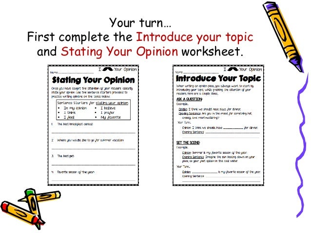 Opinion Essay Lessons