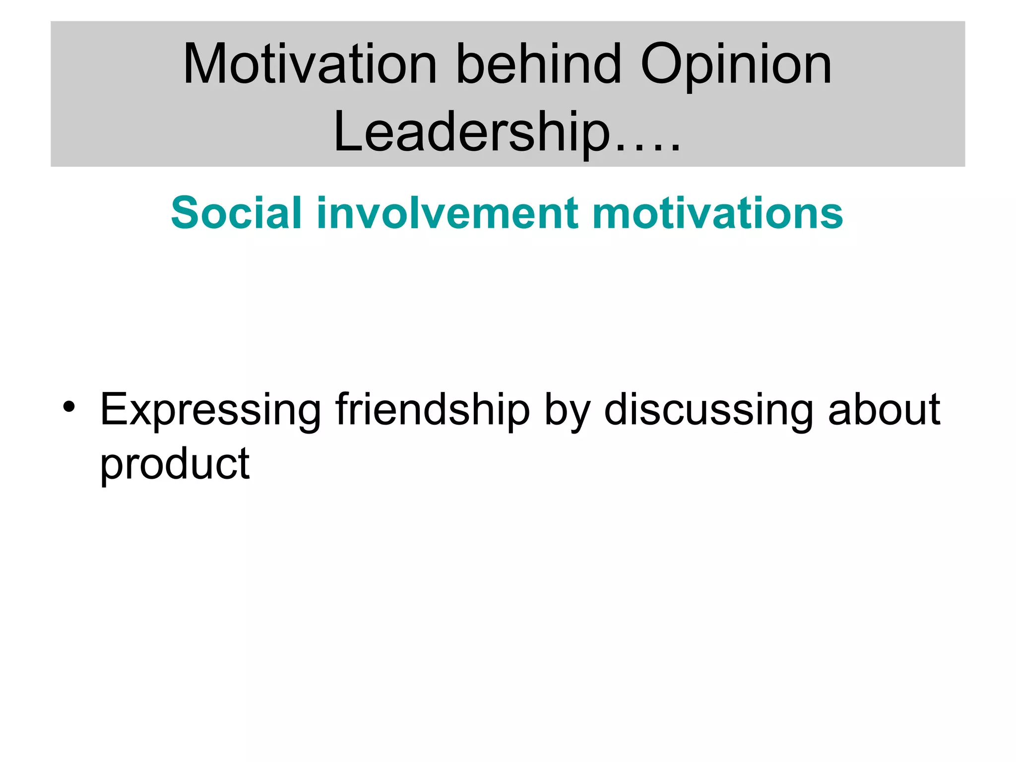 Group Influence & Opinion leader | PPT