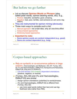 Opinion mining and summarization | PDF