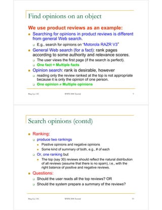 Opinion mining and summarization | PDF