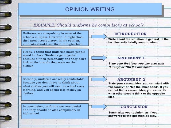 Opinion writing