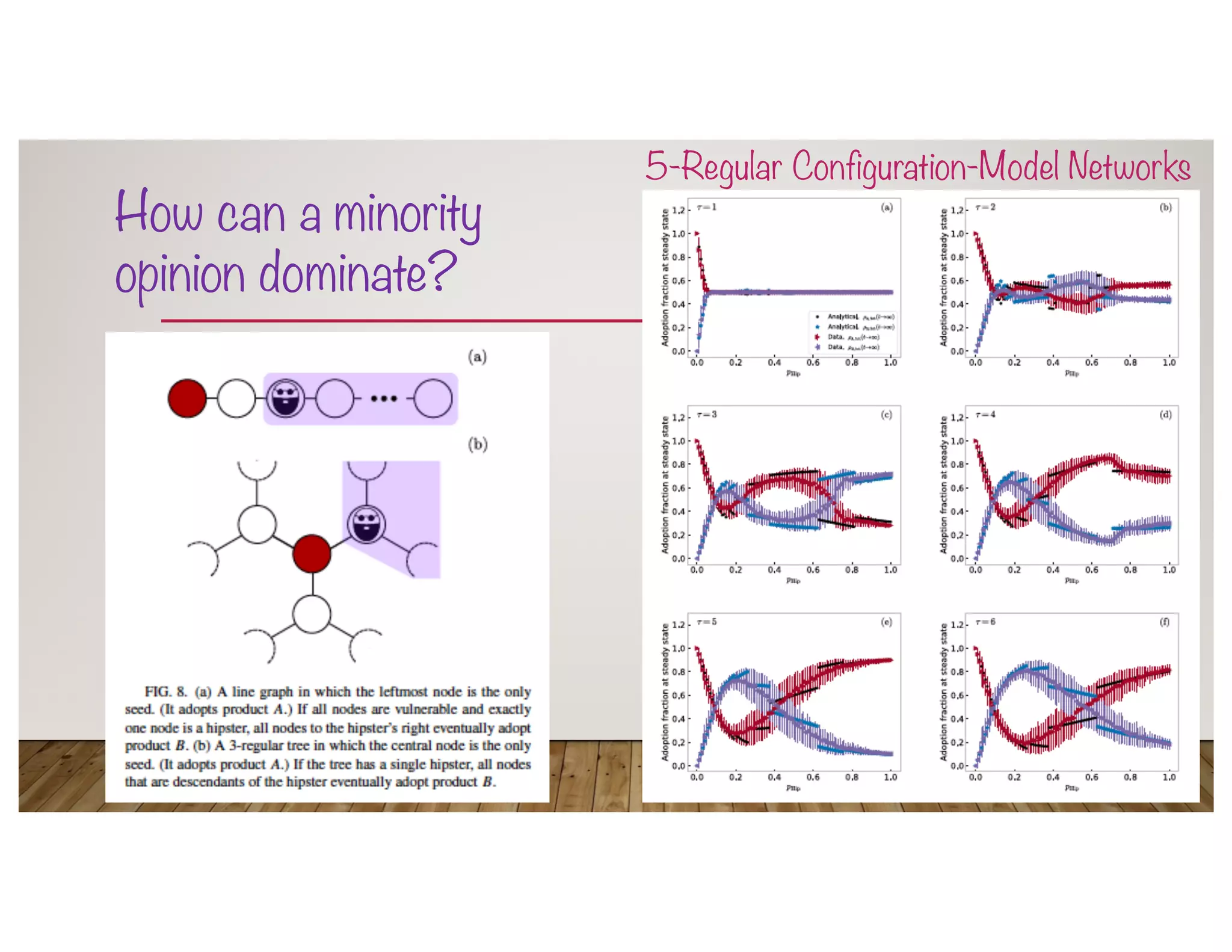 5-Regular Configuration-Model Networks
How can a minority
opinion dominate?
 