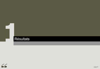 1
Résultats
Principaux enseignements




                           page 9
 
