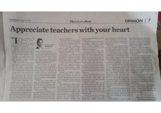 Appreciate Teachers with Your Heart