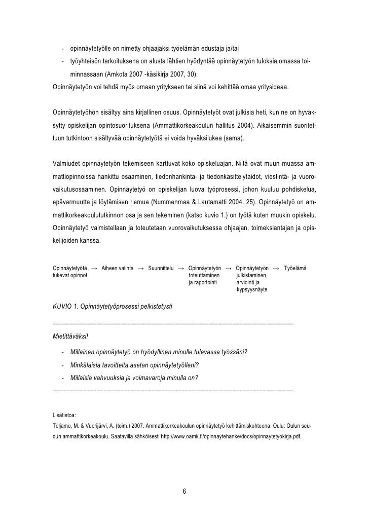 Opinnayteohje Fi Opinnayteohje Fi