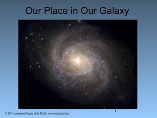 © 2004 Astronomical Society of the Pacific www.astrosociety.org
1
Our Place in Our Galaxy
 