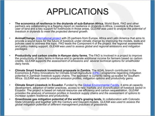 Opio Global livestock enviro assess model GLEAM Nov 12 2014