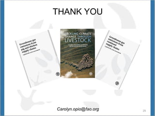 Opio Global livestock enviro assess model GLEAM Nov 12 2014