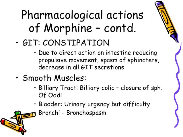 morphine mechanism of action