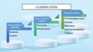 Opioid Receptors and the opioid analgesics | PPTX