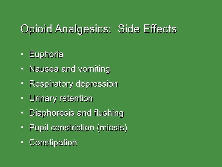 Opioid Analgesics Antogonists