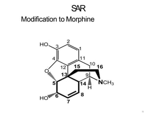 SAR
Modification to Morphine
33
 