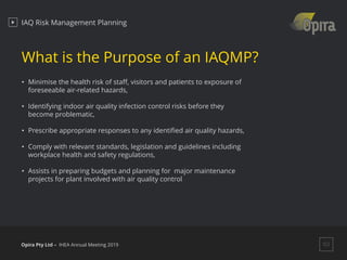 Iaq Plan Sample Opira - Indoor Air Quality Risk Management Planning | PDF
