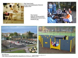 [email_address] http://www.keski-pohjanmaanbalettiopisto.fi/toiminta-ajatus.html http://opinto-opas.jyu.fi/science/2007-2008/wwwkuvat/eremeev_kesakoulu.jpg NuoriSuomi: http://www.koulupihatlahiliikuntapaikkoina.info/suun_opas_5.htm 