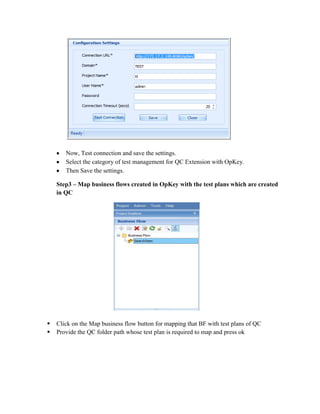 OpKey integration with ALM Tool QC | PDF