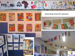 Decorating school for welcome 
 