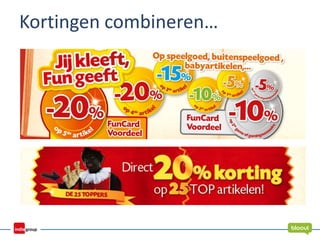 Kortingen combineren…
 