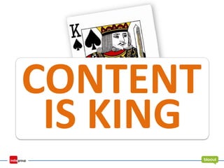 IS KING
CONTENT
 