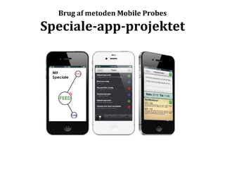 Brug	
  af	
  metoden	
  Mobile	
  Probes	
  

Speciale-­‐app-­‐projektet	
  
 