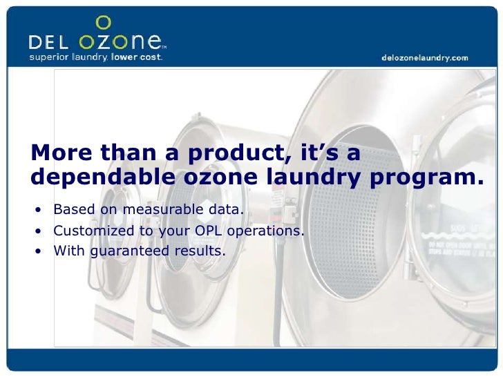 Ozone Laundry Promises Come True with DEL Clean