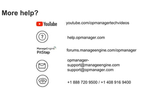 OpManager training - Device discovery and classification. | PPTX